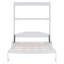 Grand lit escamotable mural avec coussin - Grand lit armoire pliable pour chambre d'amis, studio, bureau à domicile, blanc-293453097