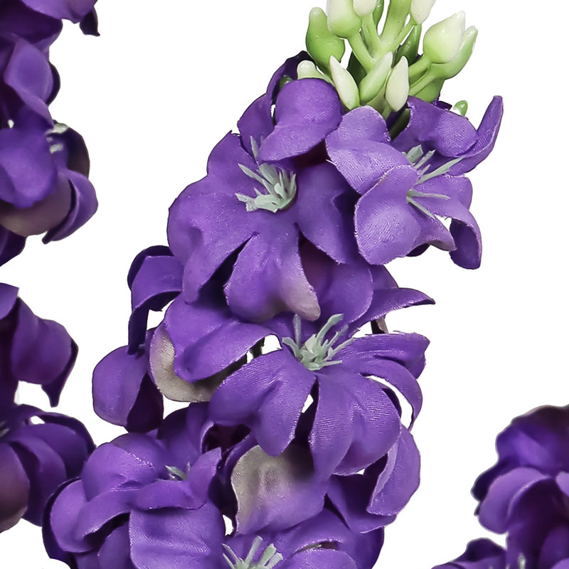 Bouquet de tiges de fleurs artificielles, Mauve