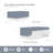 6 Piece Reversible Printed Microfiber Daybed Cover Set Blue Daybed