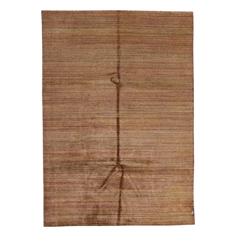 Tapis rouge et or de haute qualité noué à la main