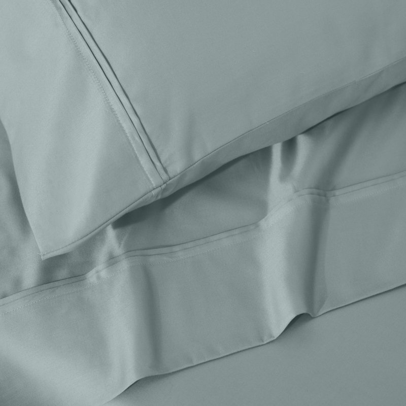 Ensemble de draps en satin de coton égyptien certifié Mellark 1200 fils au pouce carré, Sarcelle