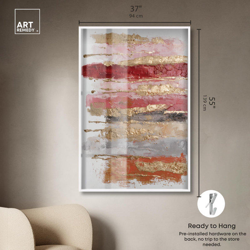 Impression de boîte-cadre Royal Decree II par Art Remedy, H 55 po x l 37 po, Blanc