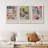 Classical Artwork French Floral Window Girl Woman Colorful Abstract Still Life - Canvas 3 Pieces Henri Matisse Print-91280340-91280341