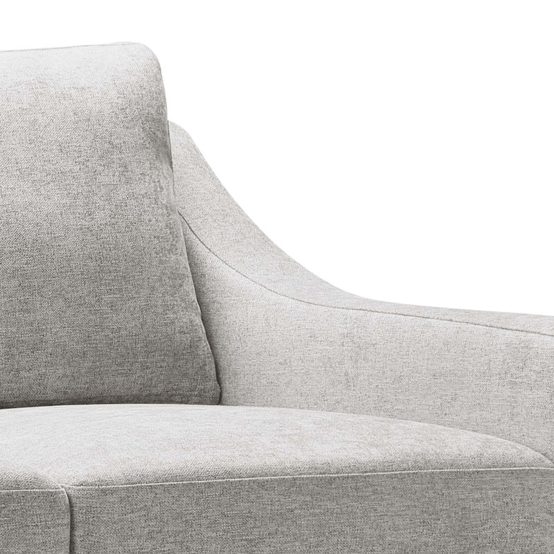 Eilee Upholstered Armchair, Gray Chenille