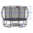 12FT Trampoline Pumpkin- Black Red