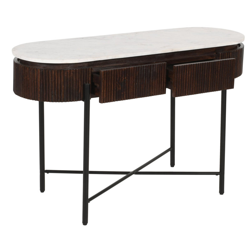 Ayonah 120cm Marble Top Console Table