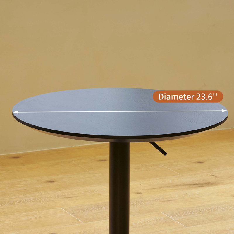 Movable Bar Table, Black