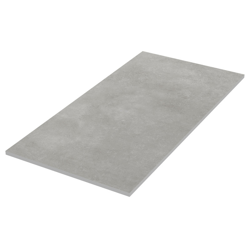 Carreau de mur et plancher en porcelaine mate 12 po x 24 po Foundry, Gris
