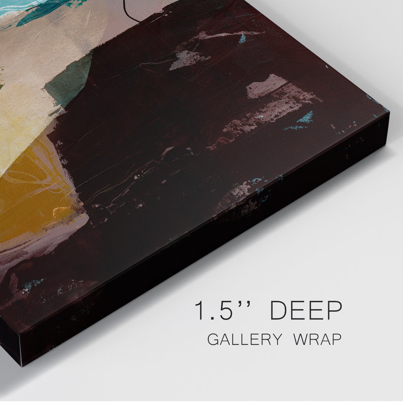 Obscure Abstract VIII - Wrapped Canvas Print, 12" H x  8" W x 1" D