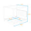 Canopy Bed with Upholstered Headboard-204673554-204673553