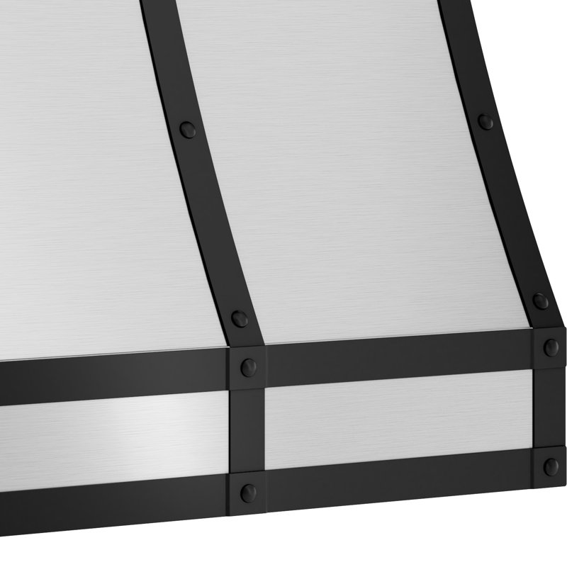 Forte Hood Banding Kit for DC14812AS in Matte Black Finish, Matte Black