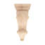 Corbeau en bois d'acanthe massif sculpté à la main sans finition 14-5 / 8 po x 6-3 / 8 po x 4-5 / 8 po-75104905