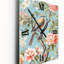 Chinoiserie avec oiseaux et pivoines - Horloges murales florales-1135828044