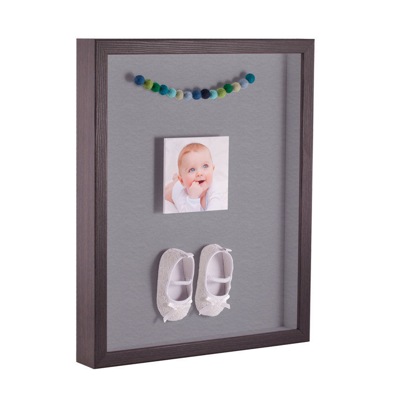Wood Matte Shadow Box Picture Frame, Pearl Gray