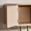 Crédence de rangement simple en rotin avec pieds hauts l 70,87 po