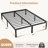 Lutherville 3 Piece Bedroom Set Metal Platform Bed And Nightstand Set-812097073-812097074