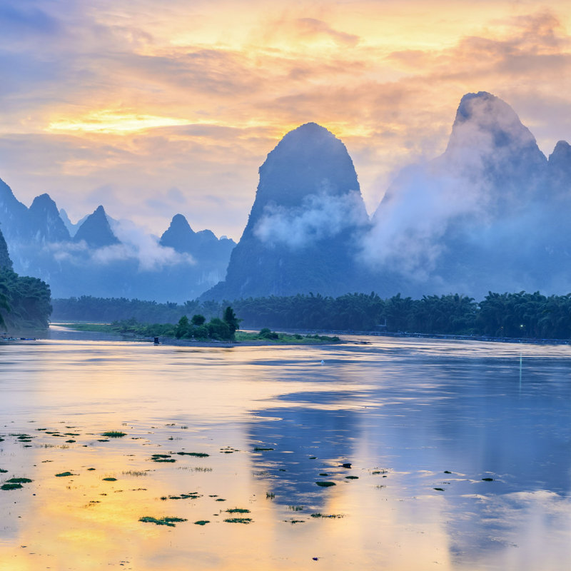 Lamotte Landscape Of Guilin par - Photographie de toile tendue, H 12 po x l 12 po
