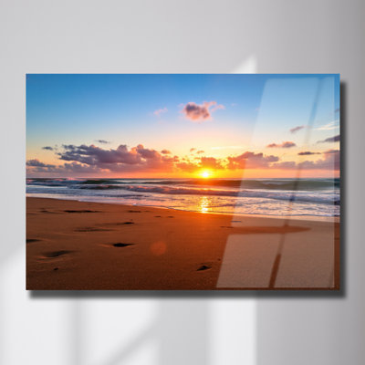 Art tropical en verre trempé Tropical Beach