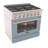 KUCHT Professional 36 in. 5.2 cu. ft. Propane Gas Range with Sealed Burners and Convection Oven in Stainless Steel with Light Blue Oven Door-94094655-50147966