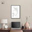 «Blossoming Floral Contour II», art mural minimaliste par Art Remedy, cadre noir, 16 x 24-1839528261-1839528282