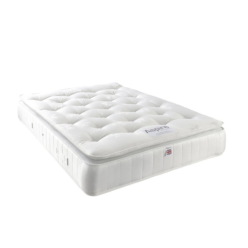 Aspire Pillow Top Open Coil Mattress, Kingsize (5')