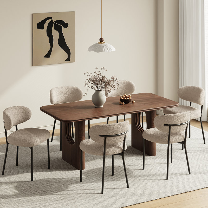 Chaises de salle à manger Boucle, 2, Chameau