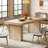 63-Inches Wood Dining Table for 6, Farmhouse Kitchen Table for  Dining Room