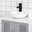 Armoire de salle de bain moderne sous le lavabo - gris et blanc, peu encombrante, tablettes réglables, armoire blanche 2 portes, robuste pour une utilisation quotidienne