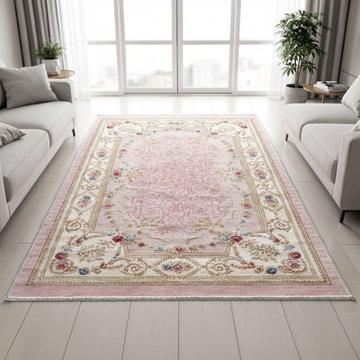 Antibacterial Hall Carpet, 39.4 x 59.1 inches | 100% Polyester, 0.4 in Pile Height, Non-Slip PVC Felt Dot Underside | Machine Washable, 3D Digital Printing, Durable & Stylish for Modern Home Décor