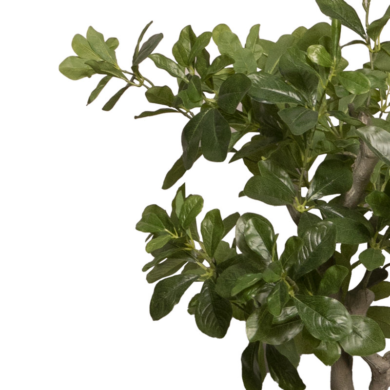 Arbre tung artificiel 44,08 po en pot, Noir