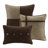7 Piece Brown Faux Suede - King Comforter , Soft Texture Brown, Decorative Buttons-117416423-117416424