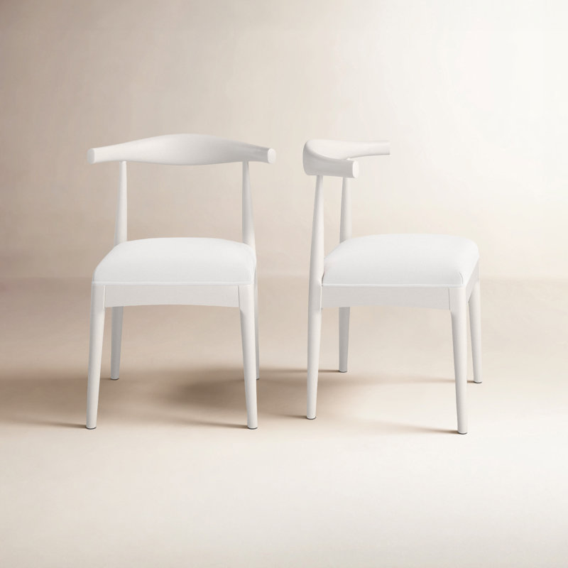 Chaise d'appoint rembourrée Ione Asheboro, Lin blanc cassé, Naturel