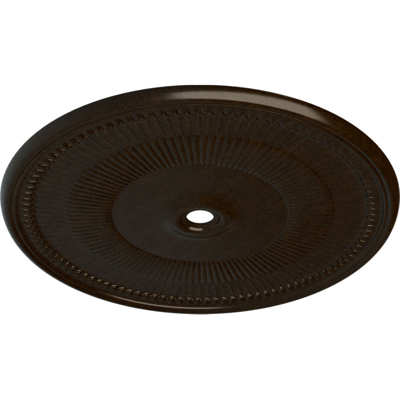 Endurathane Nevio Ceiling Medallion, 51 1/8"OD x 3 5/8"ID x 1 1/2"P (Fits Canopies up to 4 3/4"), Hand-Painted Bronze Finish