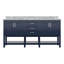Ensemble de meuble-lavabo double 72 po avec dessus en marbre de Carrare Pascarella-94956352