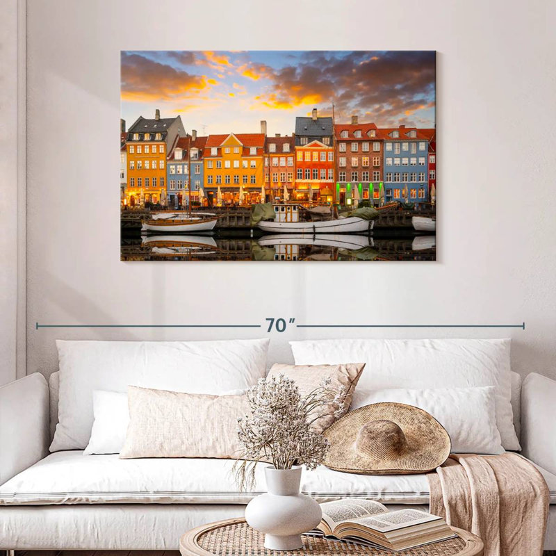 Nicci illuminé le canal de Nyhavn