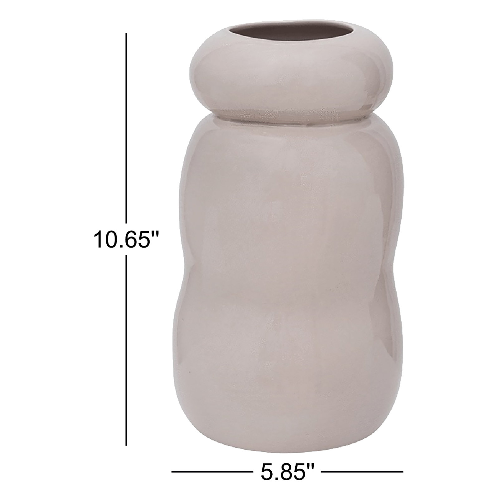 Jessy 10.65'' Earthenware Table Vase