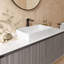 Ruvati 24 x 16 inch Bathroom Vessel Sink White Rectangular Above Counter Porcelain Ceramic