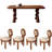 Rectangular small-sized dining table-538165659