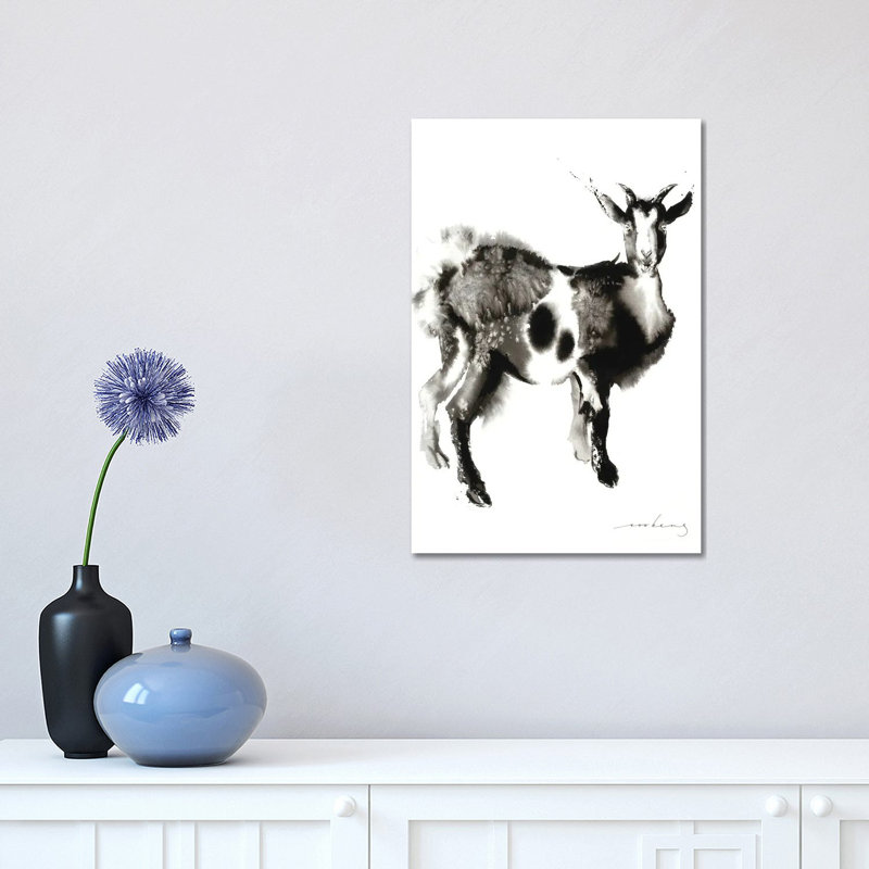 Goat Stance by Soo Beng Lim - Wrapped Canvas Gallery-Wrapped Canvas Giclée