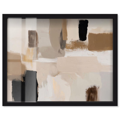 «Neutral Blocks Boho Decor Shadowbox» par Art Remedy