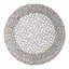 Table basse carrée 32 pouces avec structure en aluminium de style argent classique et contemporain