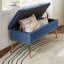 Banc de rangement rembourré en velours Kajana-1744313857