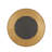 Crin Metal Abstract Gold Wall Mirror with Overlapping Wire Rings-244123703