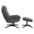 Hearl Swivel Lounge Chair With Ottoman-1319403116