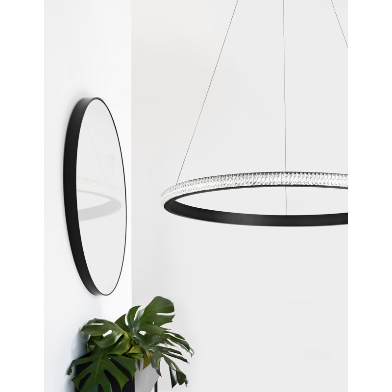 1 - Light Black LED Single Pendant