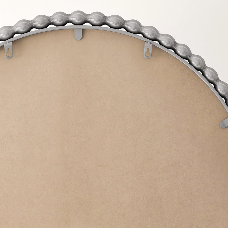 Miroir de salle de bain en fer Iron Arch, Argent argent