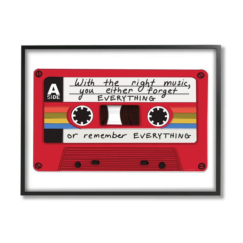 «With the Right Music», reproduction d'art sur toile vintage par Kamdon Kreations, H 24 po x l 30 po x P 1,5 po