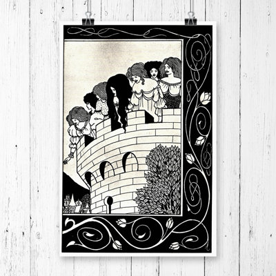 Aubrey Beardsley - No Frame Painting