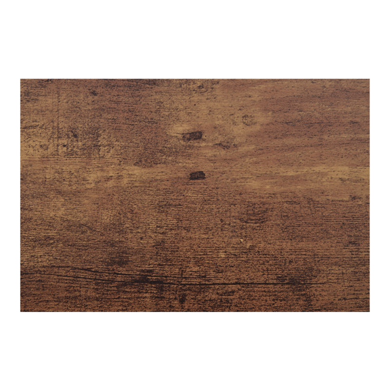 Ensemble de table haute extra longue TOPMAX avec 3 tabourets, table d'appoint et repose-pieds, brun