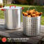 Friteuse à dinde avec panier Megamaster, marmite en aluminium de 30 pte avec couvercle et poignées en silicone, friteuse à dinde de qualité supérieure pour cuisson à l'extérieur - 630-13005